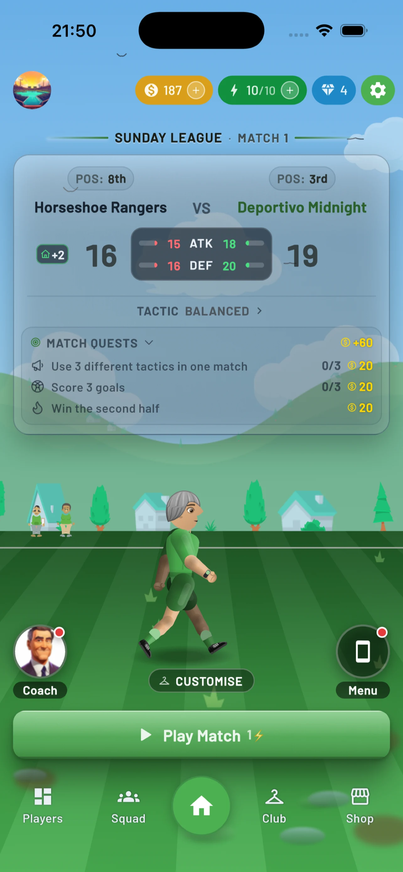 Merge Empire Soccer Manager screenshot