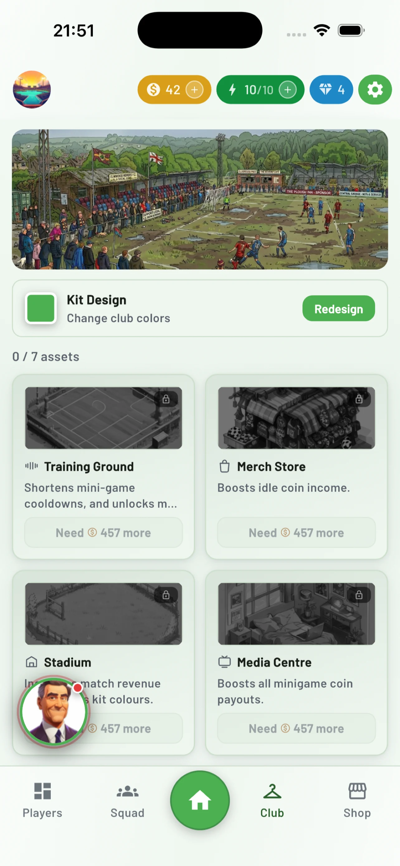 Merge Empire Soccer Manager screenshot