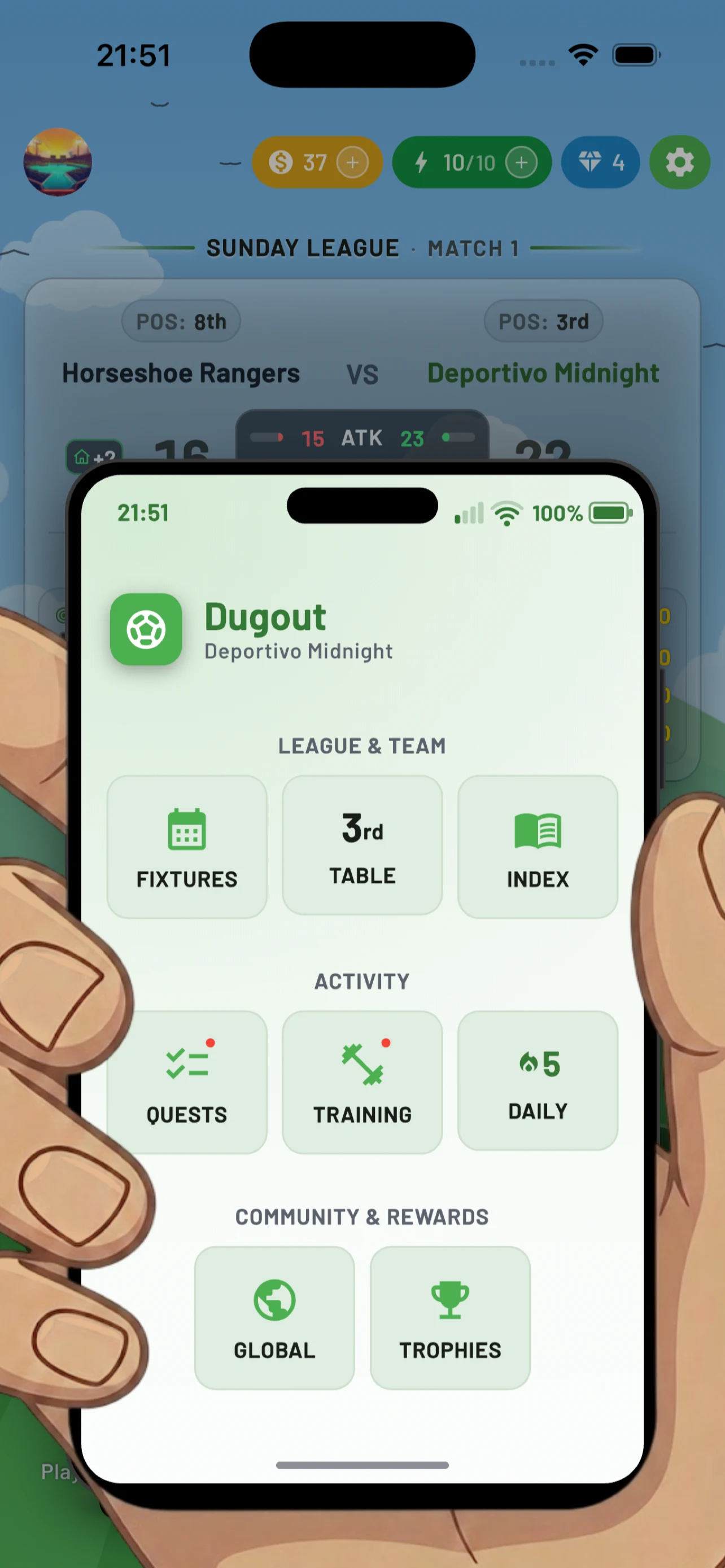 Merge Empire Soccer Manager screenshot