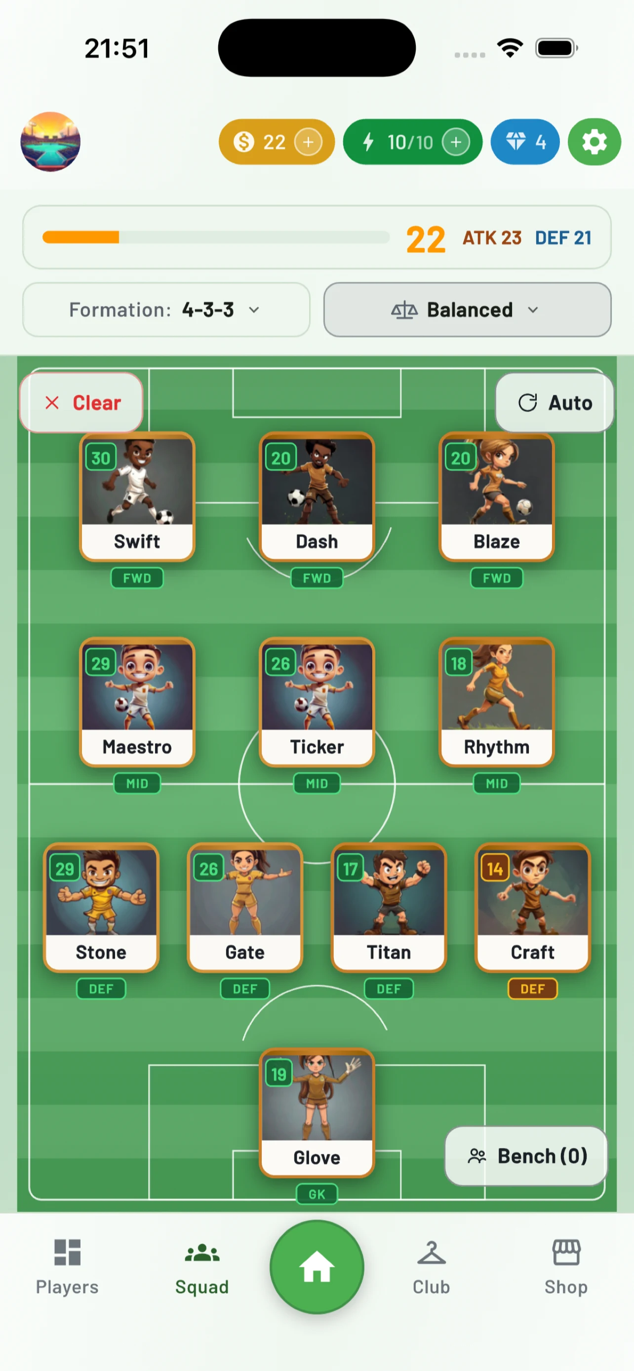Merge Empire Soccer Manager screenshot